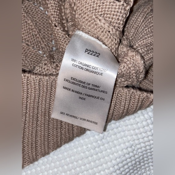 Women’s EMPROVED knitted organic cotton V Neck sweater size medium - Picture 7 of 12